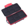 Кейс Double Box для карт памяти, 12 слотов водонепроницаемый, красный